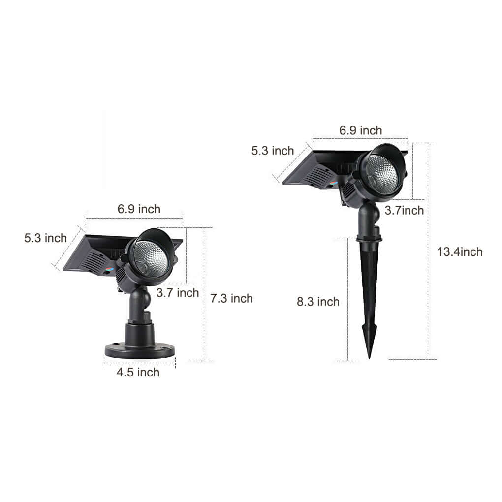 Outdoor Solar Spot Lights Adjustable and Solar-Powered Tree Lighting - Lamp Outdoor