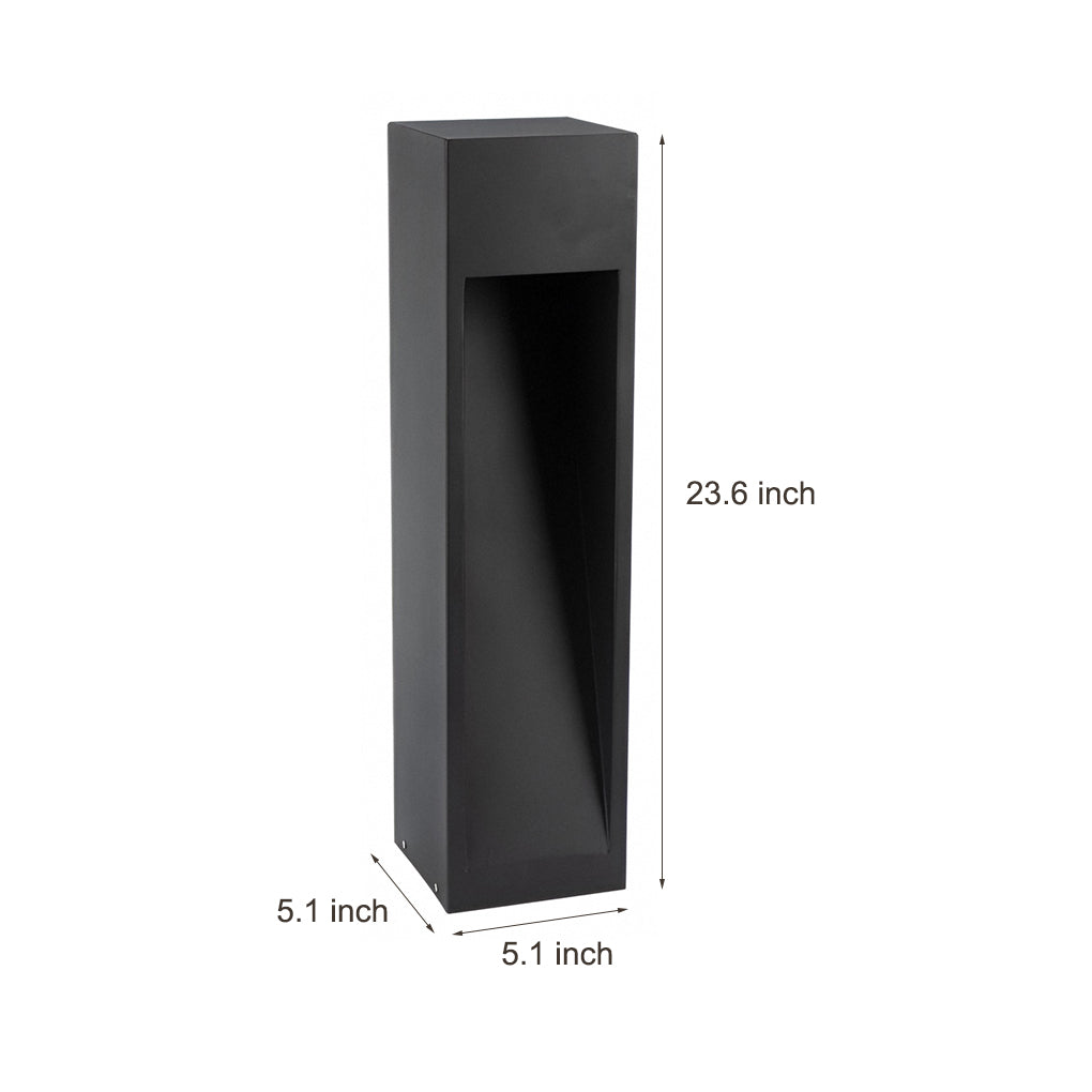 Industrial Rectangular LED Pathway Light 5W Waterproof Fixture with Open Slide Illumination - Lamp Outdoor