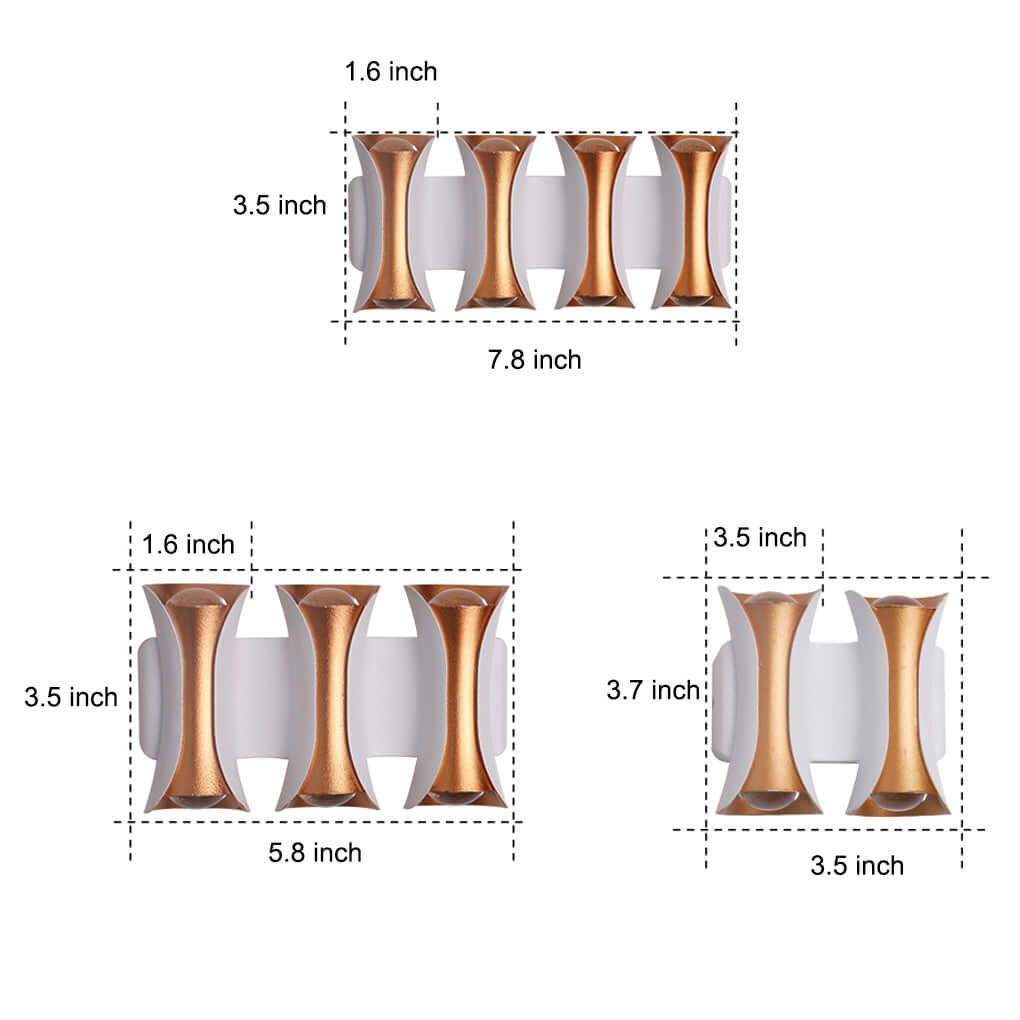 Waterproof Up and Down Lights LED Modern Outdoor Wall Sconce Lighting - Lamp Outdoor