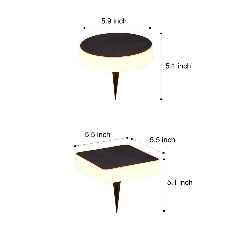 Seamless Solar Disk Lights Elegant LED Ground Lighting for Outdoor Landscapes - Lamp Outdoor