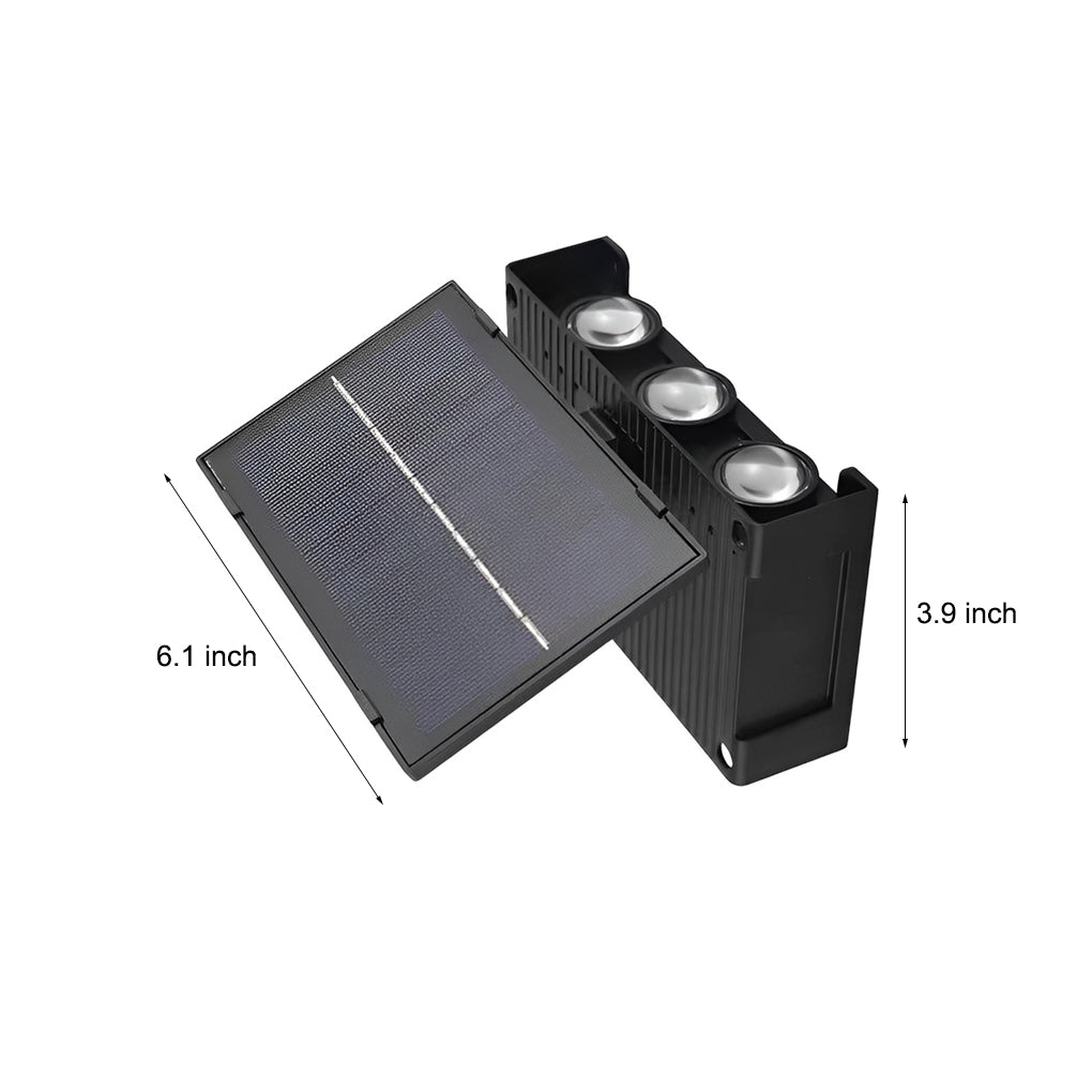 Rectangular Waterproof Up and Down Light LED Modern Solar Wall Lamp - Lamp Outdoor