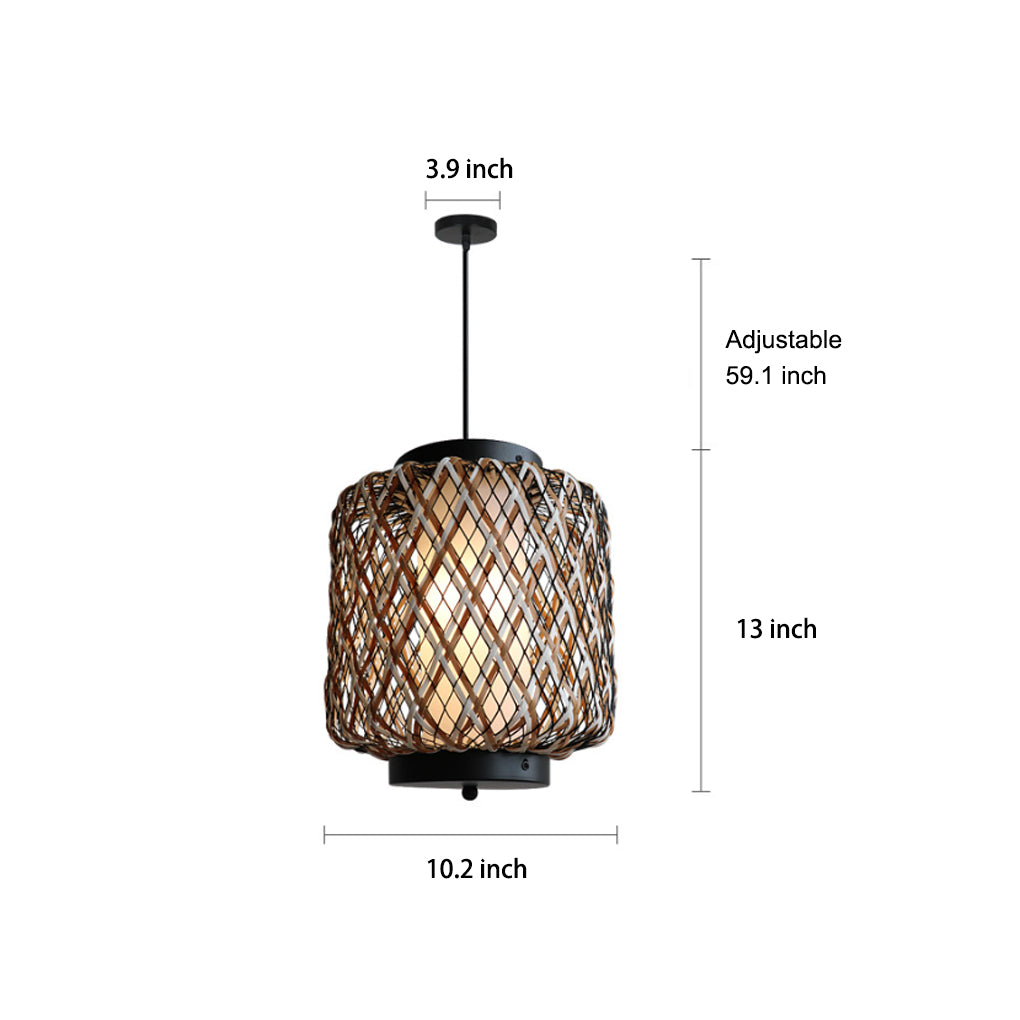 Rattan Waterproof Rustic Modern Outdoor Chandelier Pendants Ceiling Lights - Lamp Outdoor