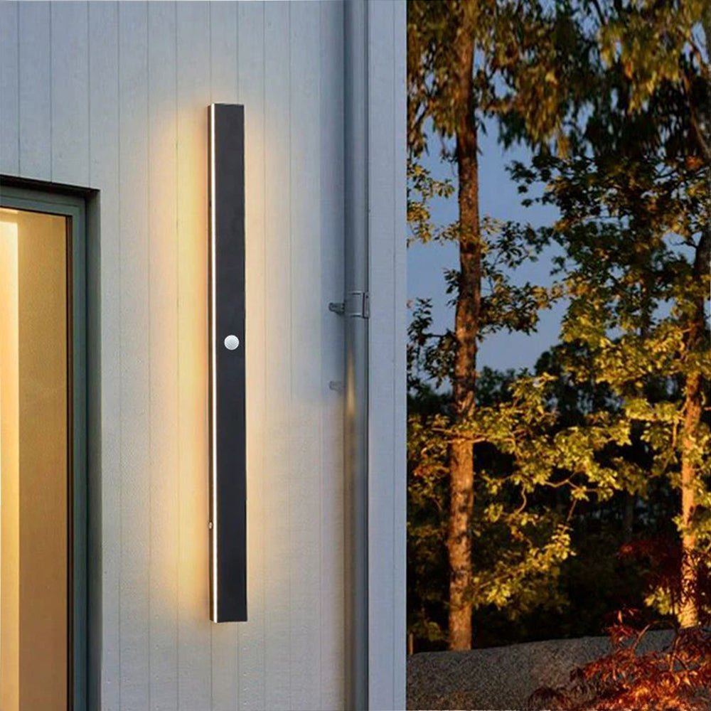 Arisha Ripple Minimalist Linear LED Outdoor Wall Lamp Metal Garden Corridor Balcony - Lamp Outdoor