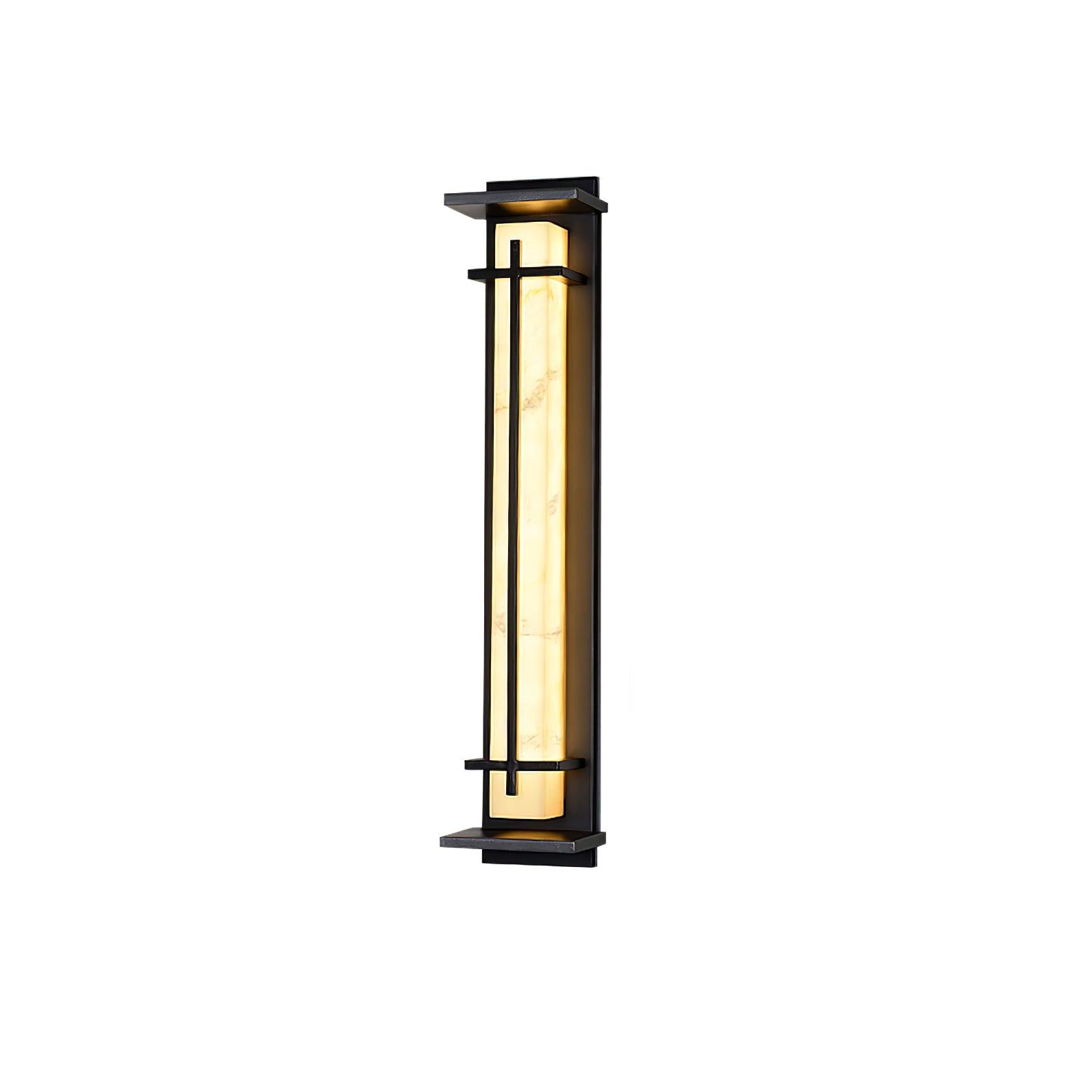 Square Outdoor Wall Light Imitation Alabaster Waterproof - Lamp Outdoor