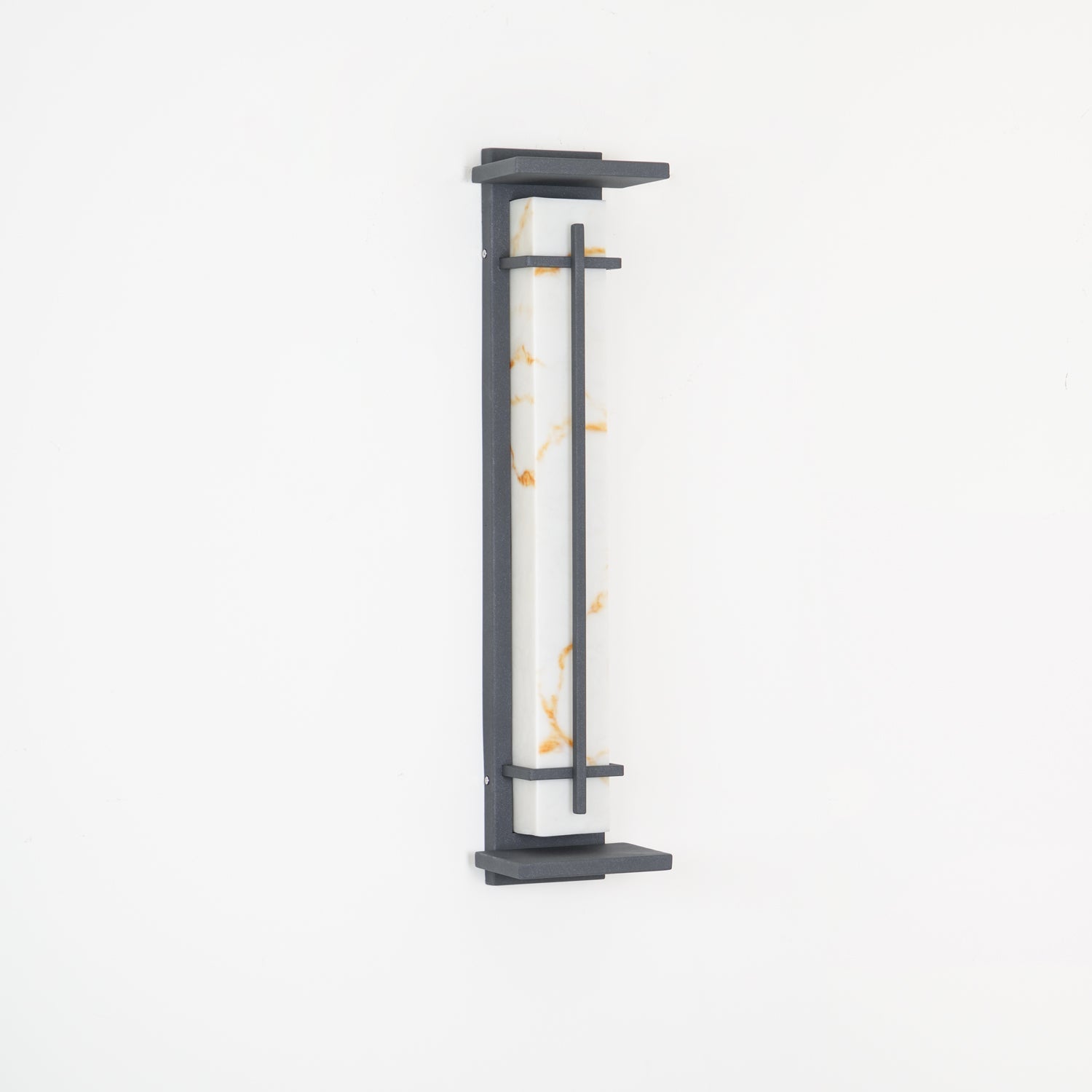 Square Outdoor Wall Light Imitation Alabaster Waterproof - Lamp Outdoor