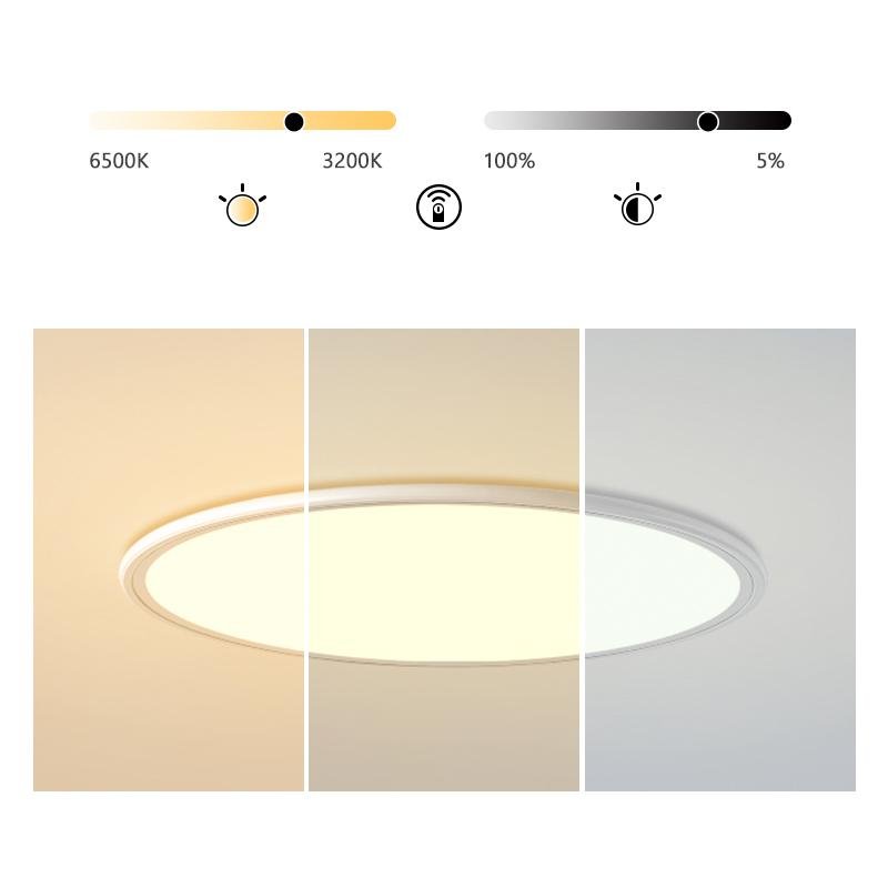 Soft White Round Industrial Black Flush Mount Ceiling Lights for Kitchen Dining Room - Lamp Outdoor