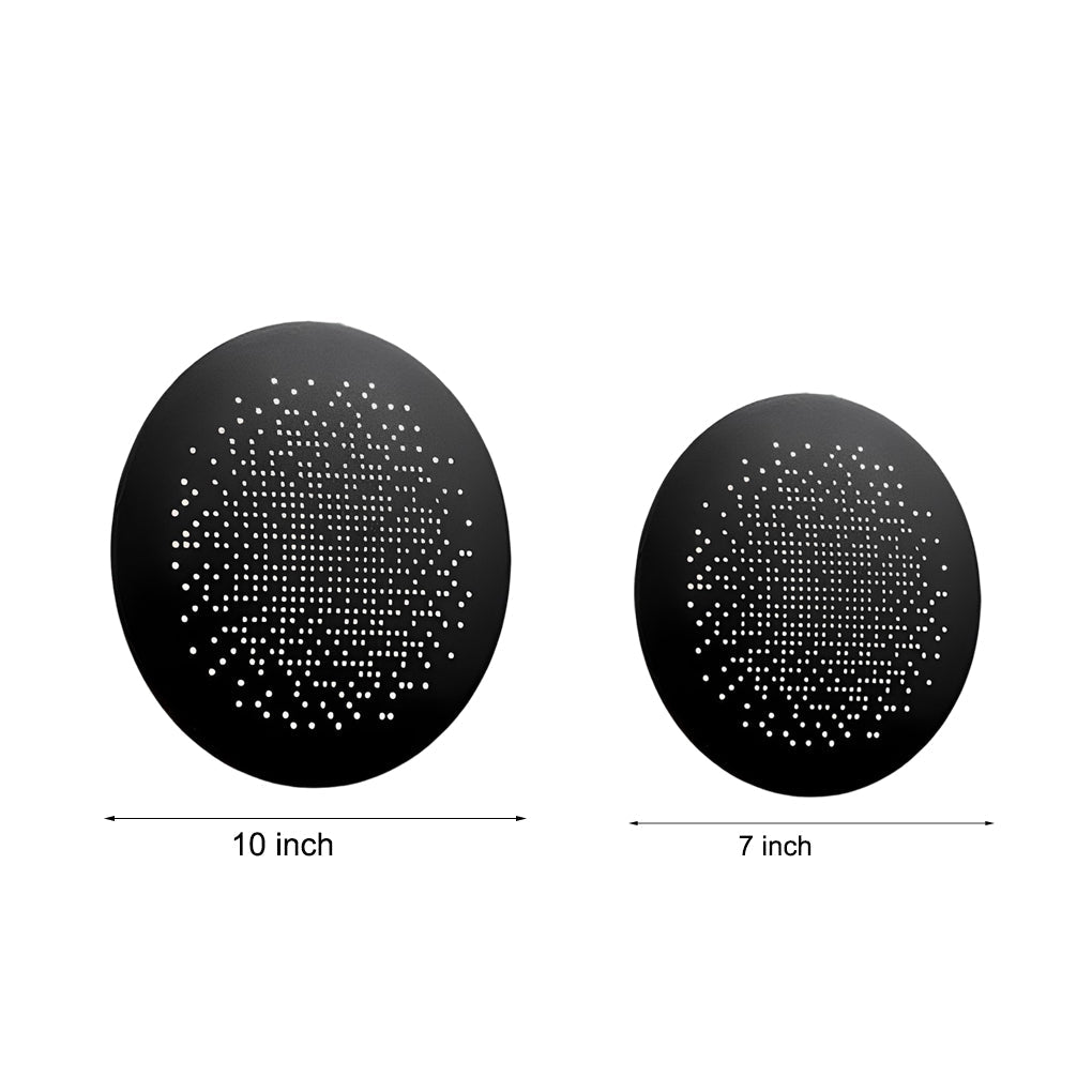 Circular Small Hollow Holes Waterproof LED Black Outdoor Wall Lights - Lamp Outdoor