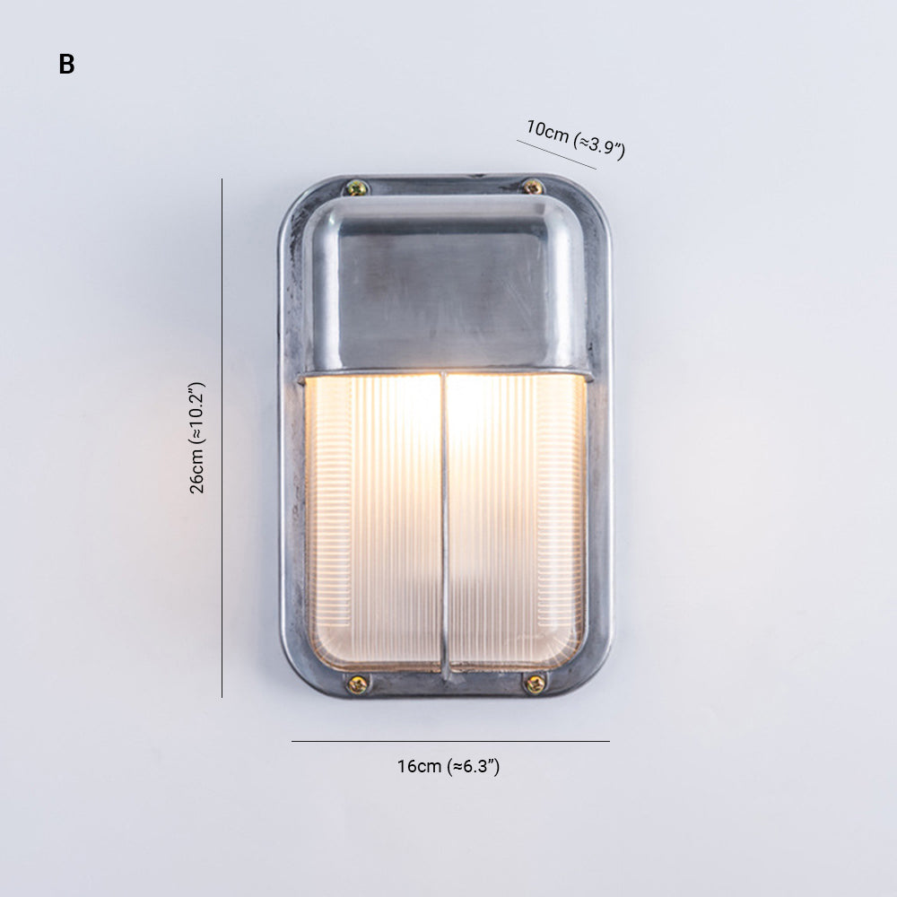Ray Wall Lamp Geometric Modern Metal Glass Outdoor - Lamp Outdoor