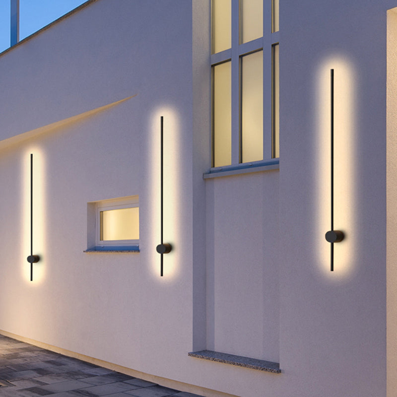 Arisha Minimalist Rotatable Linear LED Outdoor Wall Lamp Corridor Garden - Lamp Outdoor