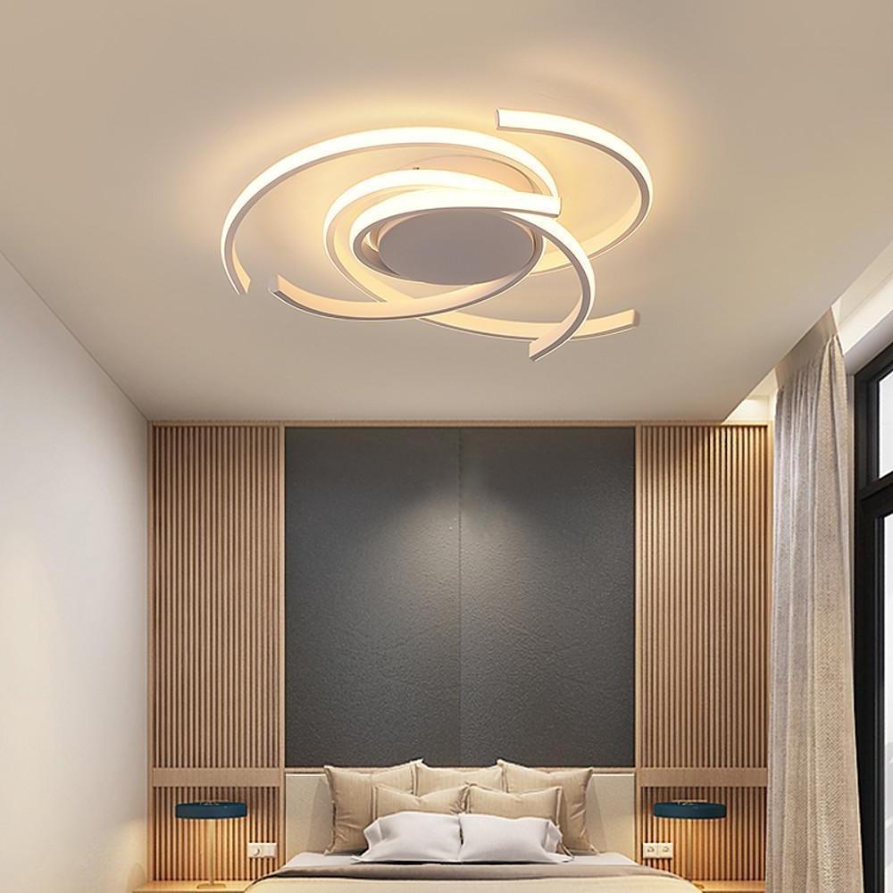 Abstract Curve Dimmable LED Nordic Ceiling Lights Flush Mount Lighting - Lamp Outdoor