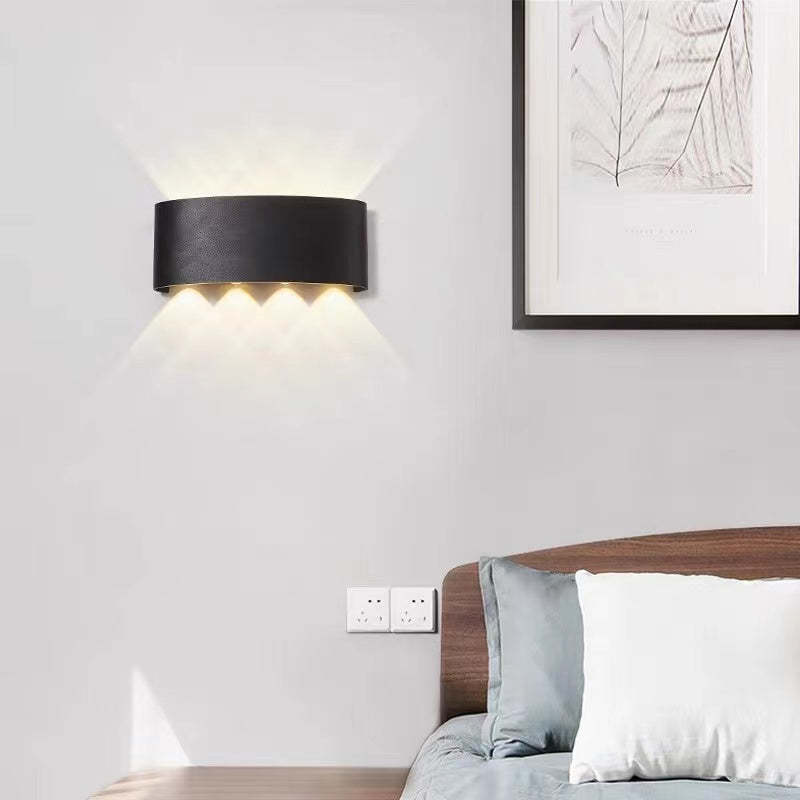 Ray Modern Rectangular Metal Outdoor Wall Lamp Water-Wave - Lamp Outdoor