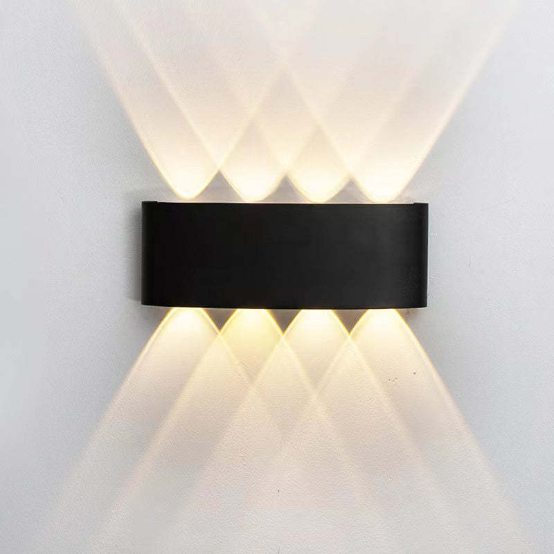 Ray Modern Rectangular Metal Outdoor Wall Lamp Water-Wave - Lamp Outdoor