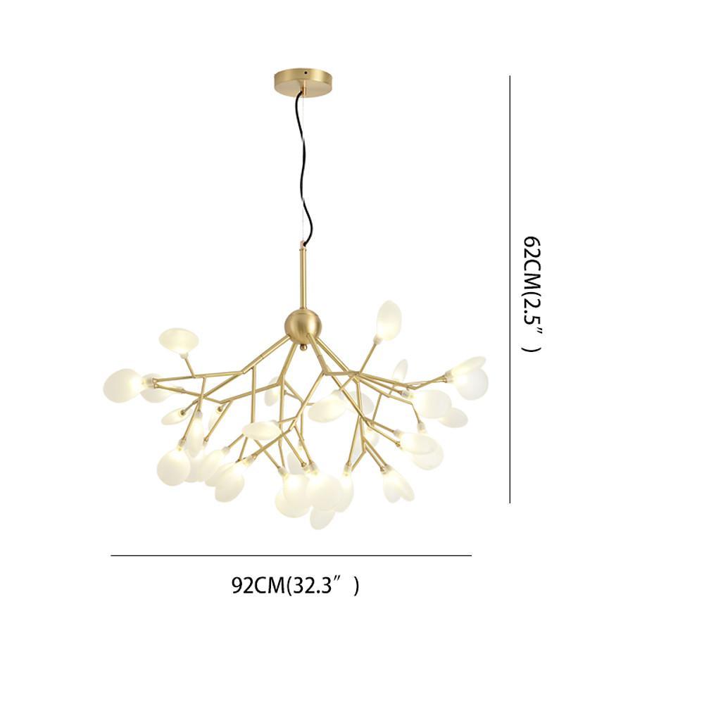45 Lights Creative Copper Glass Design LED Modern Sputnik Chandelier - Lamp Outdoor