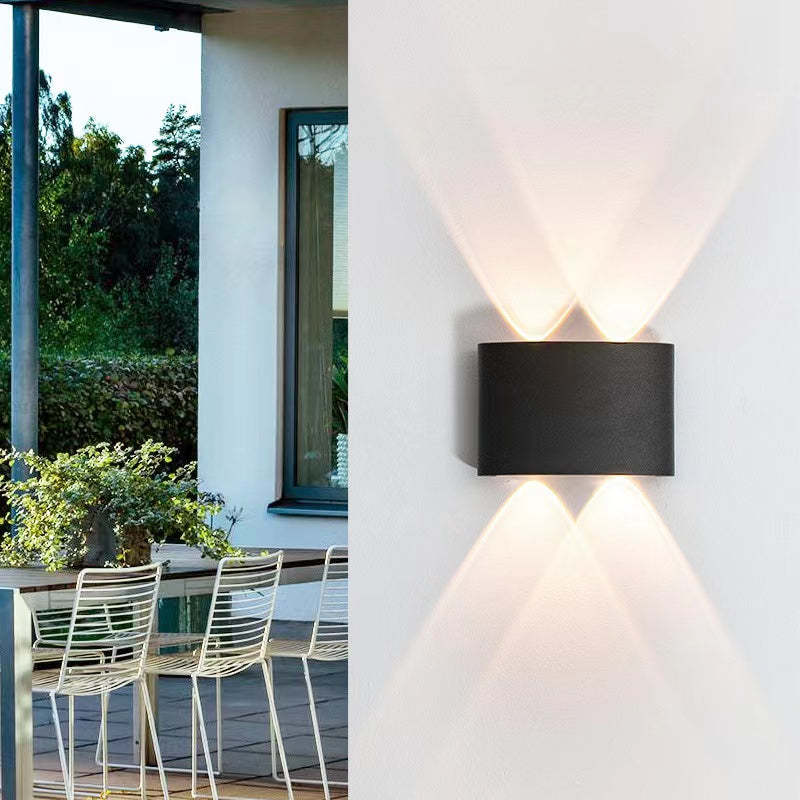 Ray Modern Rectangular Metal Outdoor Wall Lamp Water-Wave - Lamp Outdoor