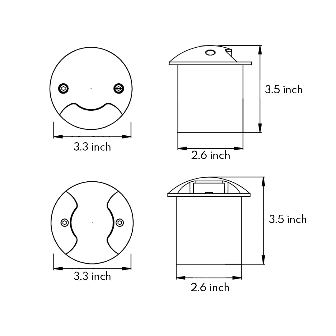 Outdoor LED Inground Well Lights Side-emitting - Lamp Outdoor