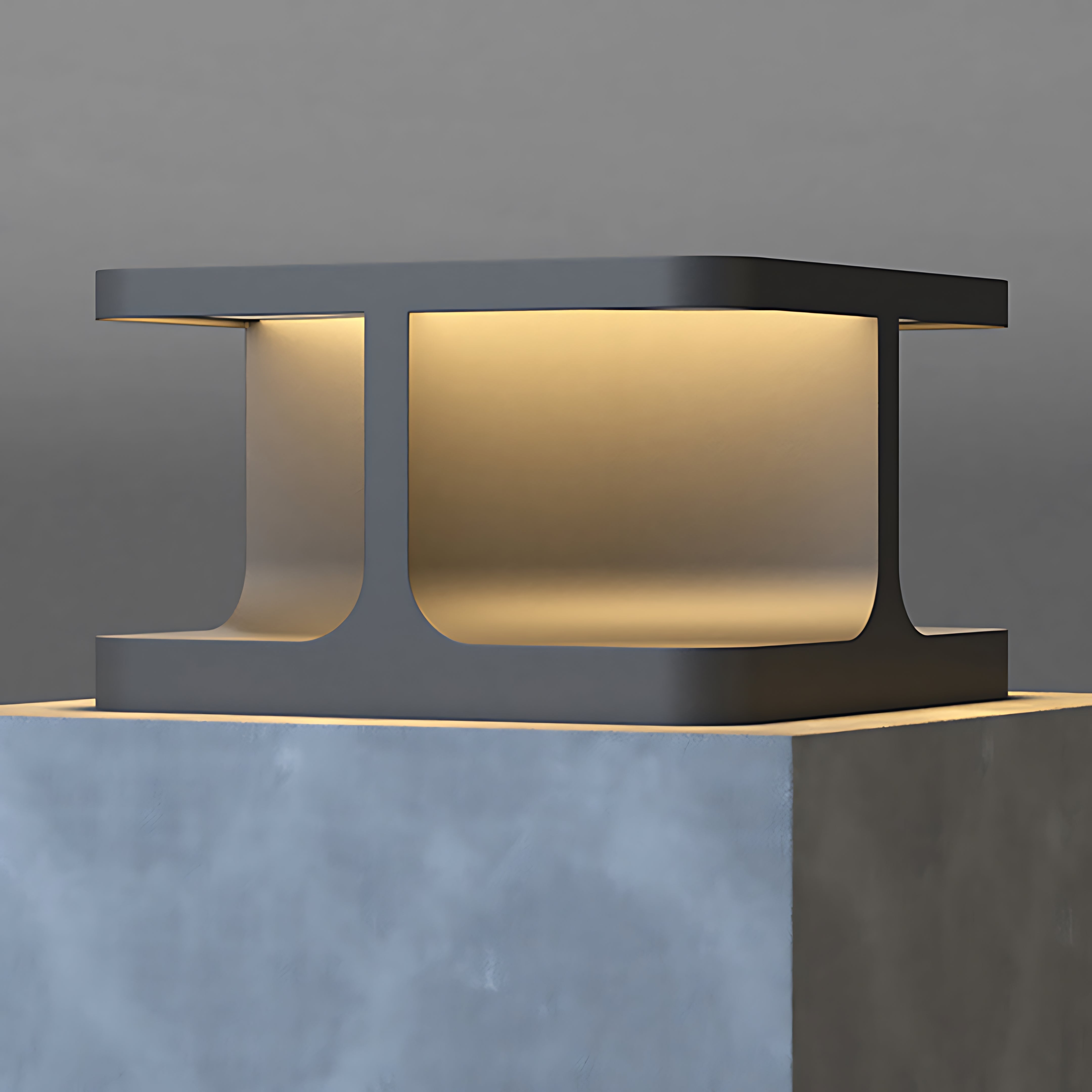 Modern Square Pillar Lights Waterproof Stainless Steel Courtyard - Lamp Outdoor