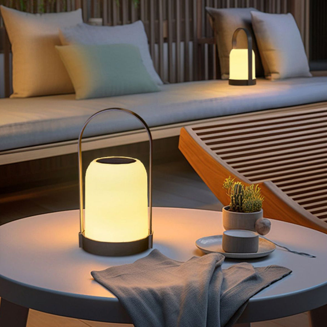 Solar-Powered Handheld Light Waterproof USB Rechargeable Portable - Lamp Outdoor