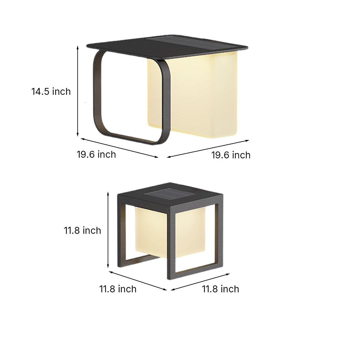 Multi-Functional Floor Lamps With Tables Solar-Powered - Lamp Outdoor