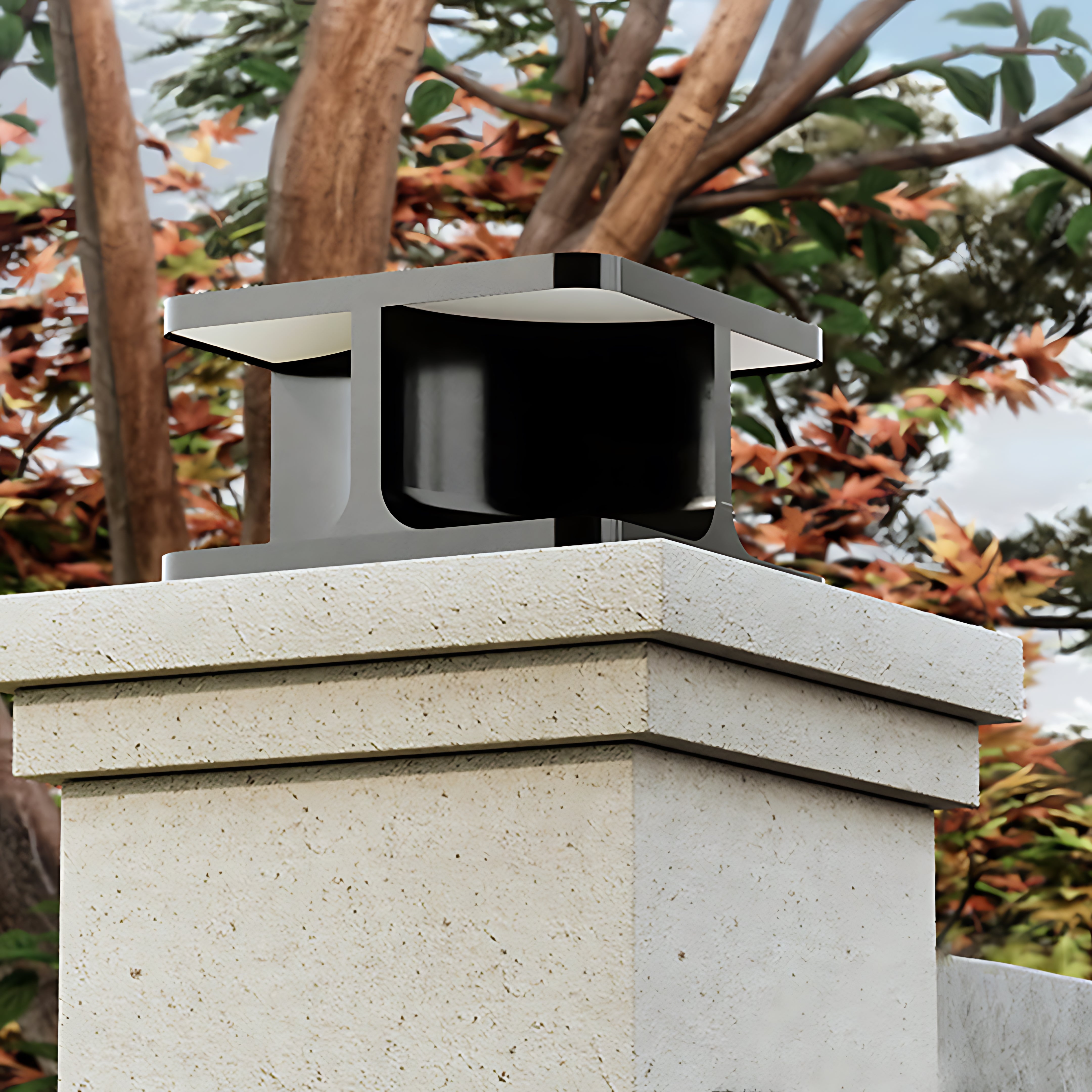 Modern Square Pillar Lights Waterproof Stainless Steel Courtyard - Lamp Outdoor