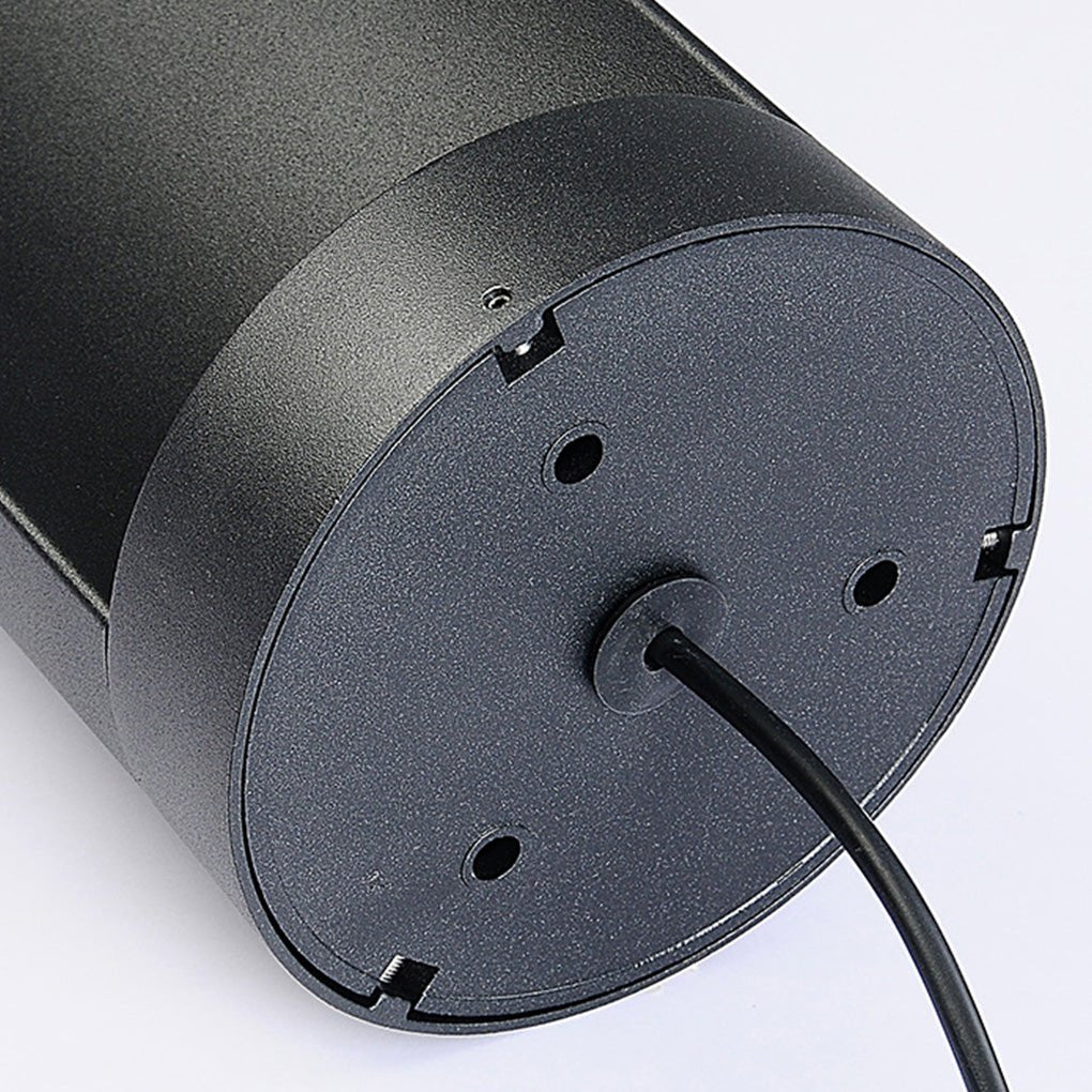 Modern Outdoor Cylinder Lawn Lamp - LED Solar & Hardwired Options - Lamp Outdoor
