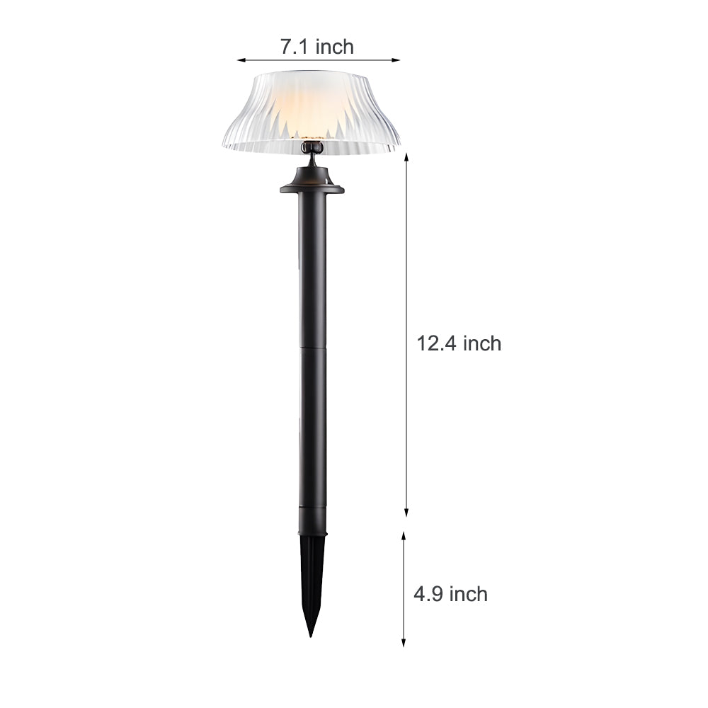 Lawn Stake Light Solar-Powered Waterproof Vintage-Style - Lamp Outdoor