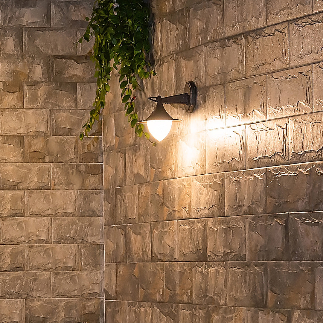 LED Vintage Outdoor Wall Light Brown - Lamp Outdoor