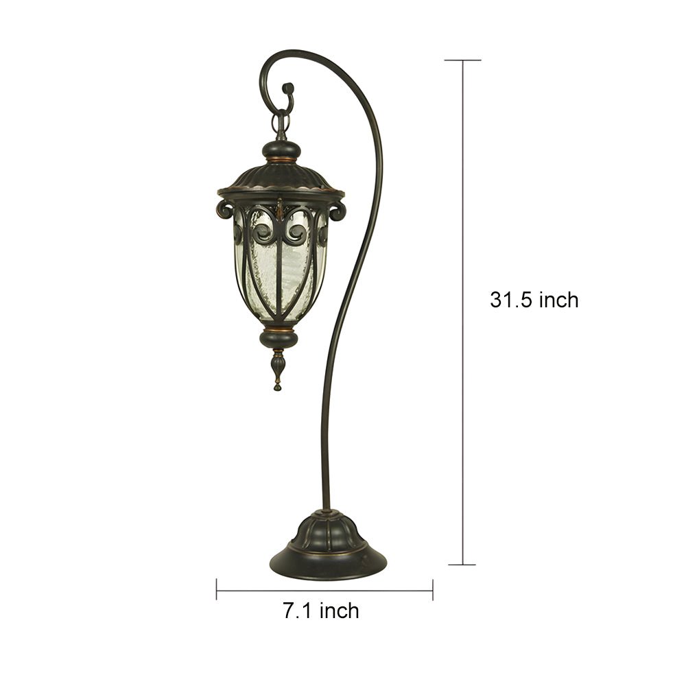 European Style Arched Floor Hanging Arm Lantern - Lamp Outdoor