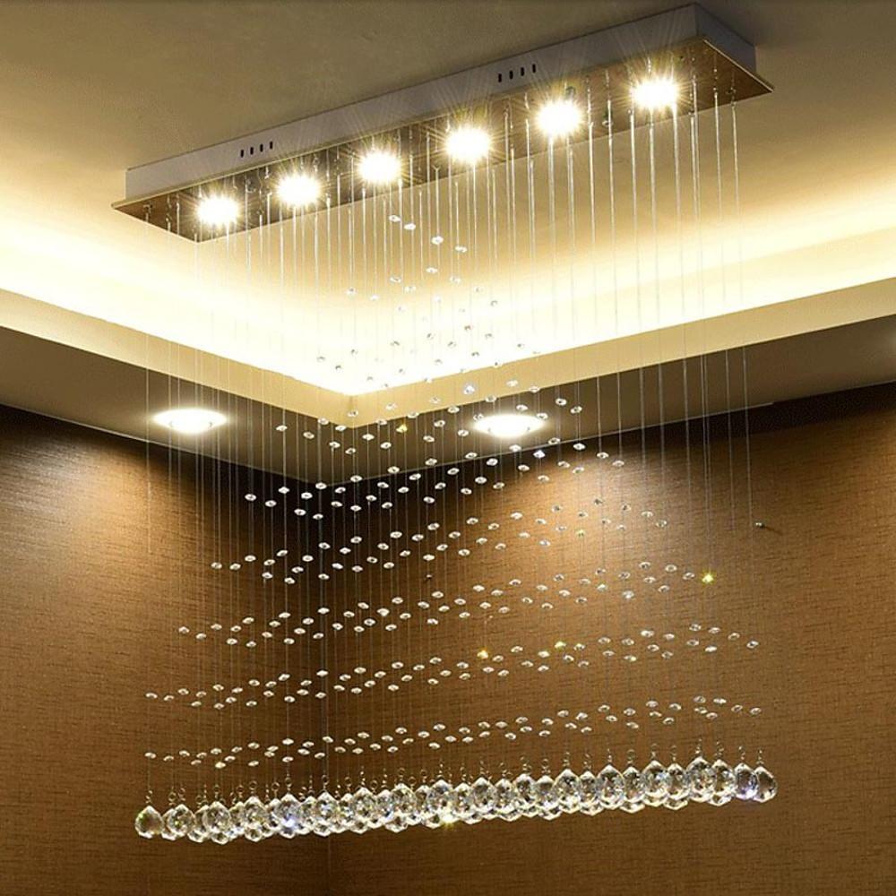 Crystal 5W LED Modern Flush Mount Lighting Chandelier Pendant Light - Lamp Outdoor