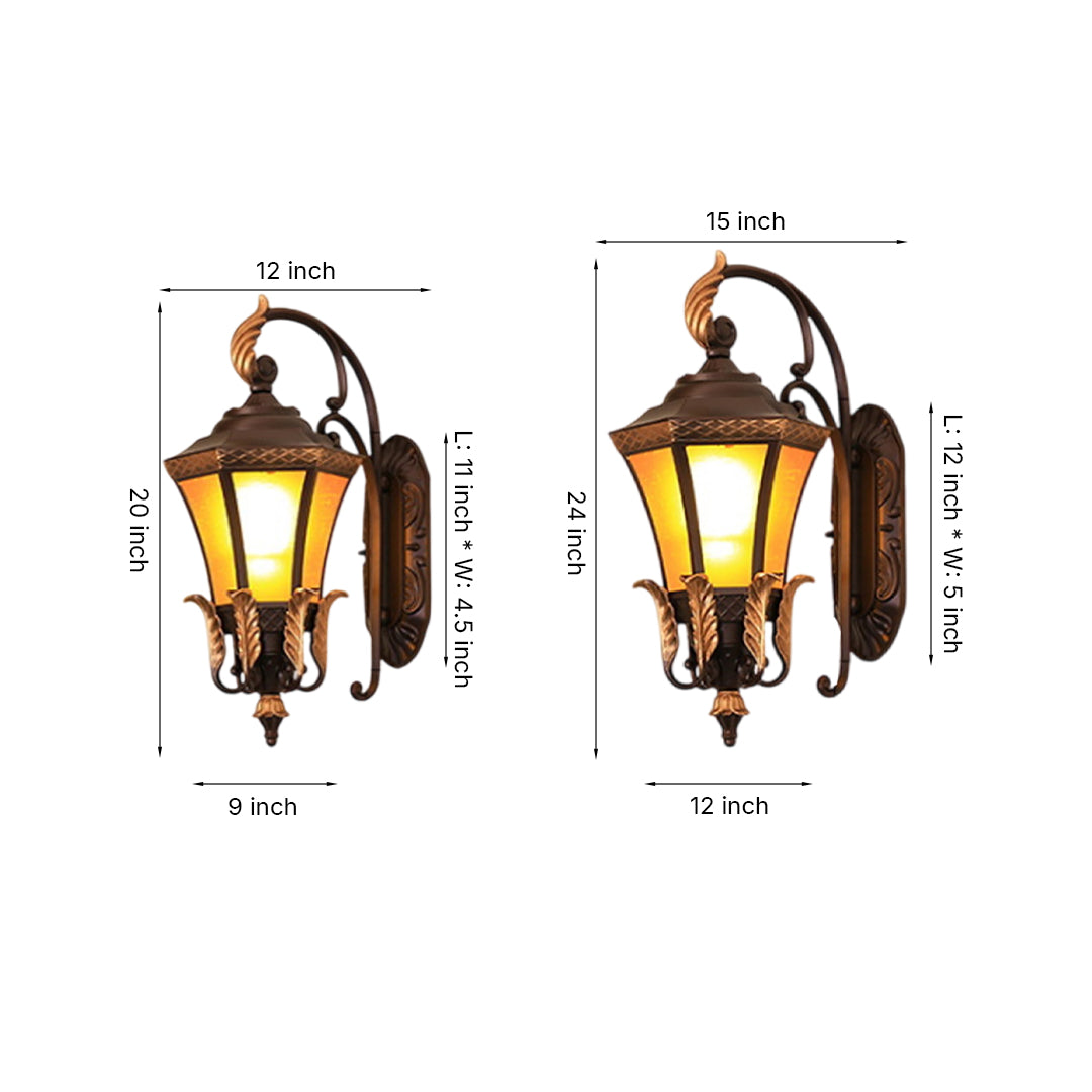 European-Style Waterproof Copper Wall Sconce Outdoor - Lamp Outdoor