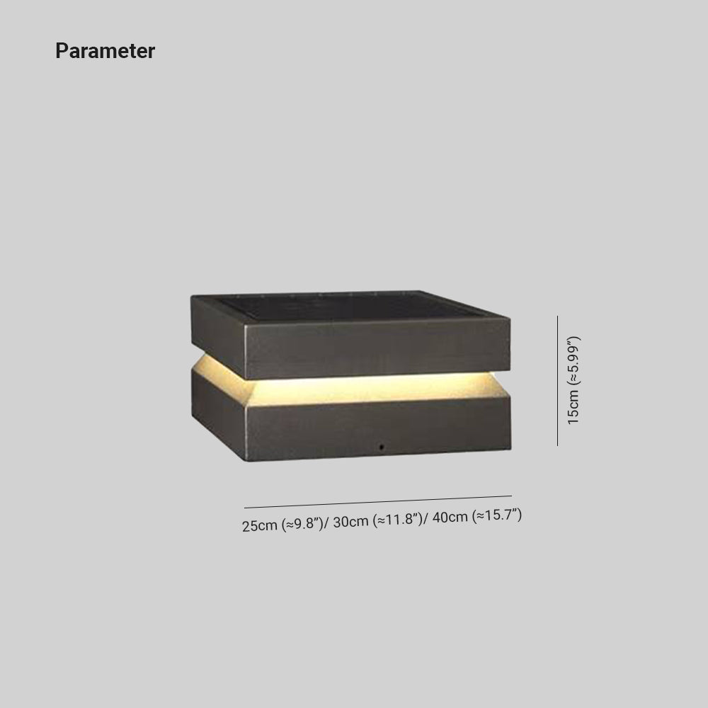 Ray Modern Concave Metal Outdoor Lamps Solar - Lamp Outdoor