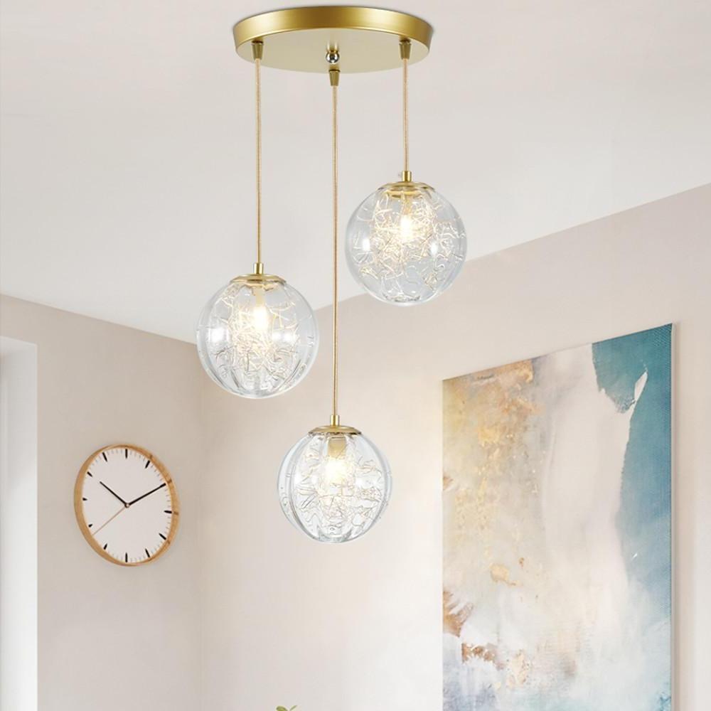 Nordic Artistic Glass Pendant Lighting Globe Pendant Lighting - Lamp Outdoor