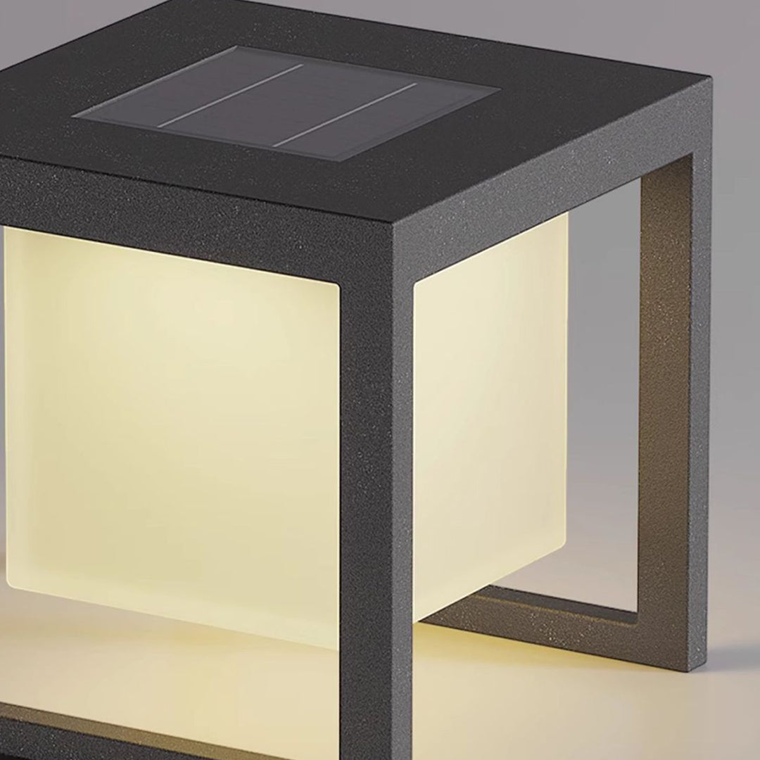 Multi-Functional Floor Lamps With Tables Solar-Powered - Lamp Outdoor