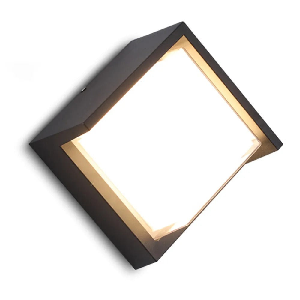 Ray Modern Square Metal Outdoor Wall Lamp - Lamp Outdoor