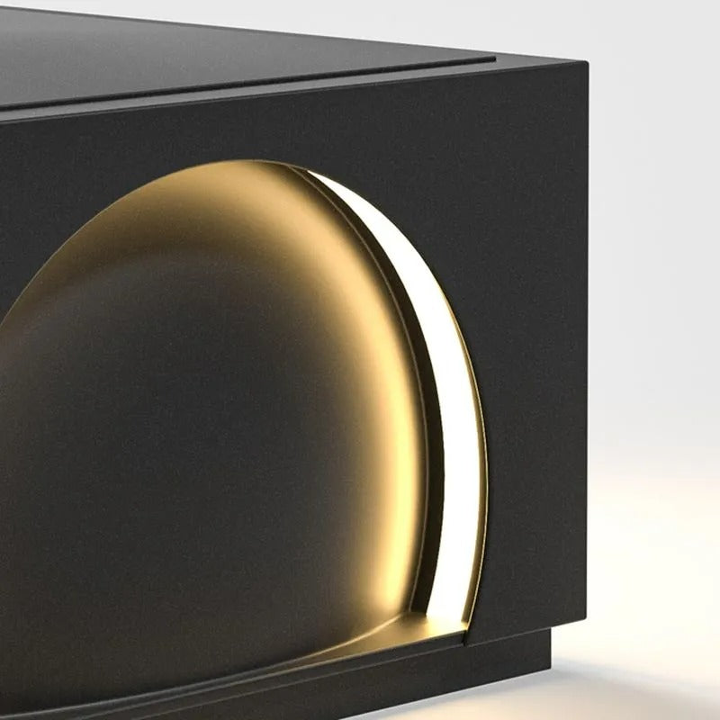 Ray Modern Rectangular Metal Outdoor Lamps Post - Lamp Outdoor