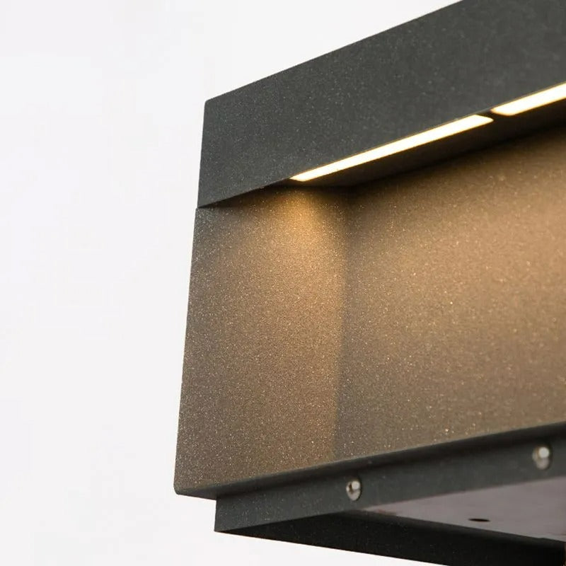 Ray Outdoor Post Lamps Modern Square Solar - Lamp Outdoor
