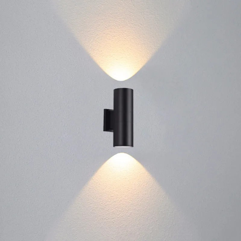 Ray Minimalist Double-headed LED Outdoor Wall Lamp Metal Glass Garden Corridor - Lamp Outdoor