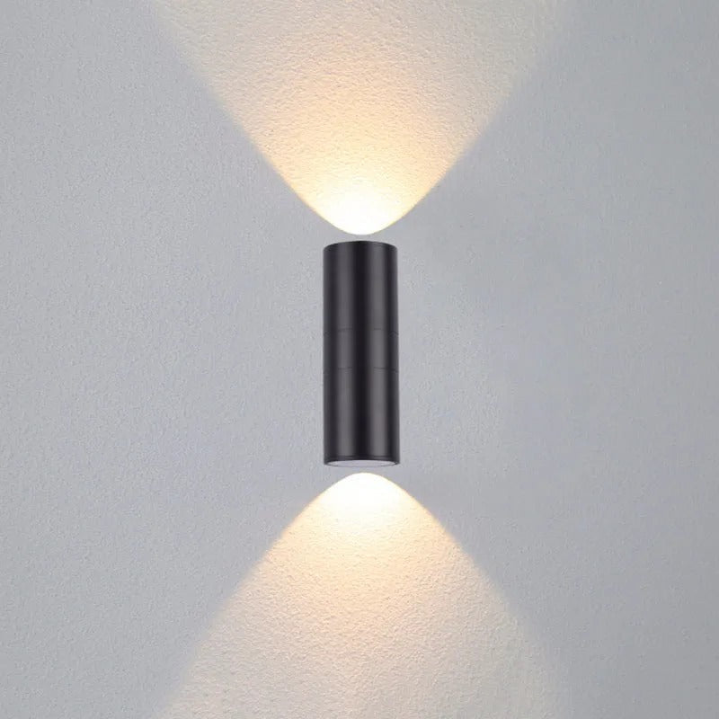 Ray Minimalist Double-headed LED Outdoor Wall Lamp Metal Glass Garden Corridor - Lamp Outdoor