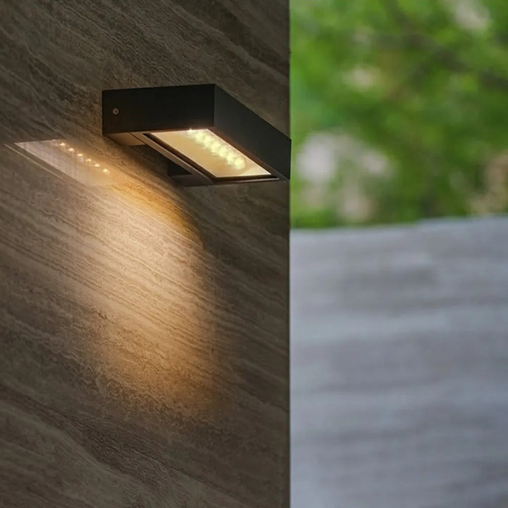 Ray Modern Metal Acrylic Solar Waterproof Outdoor Wall Lamp - Lamp Outdoor