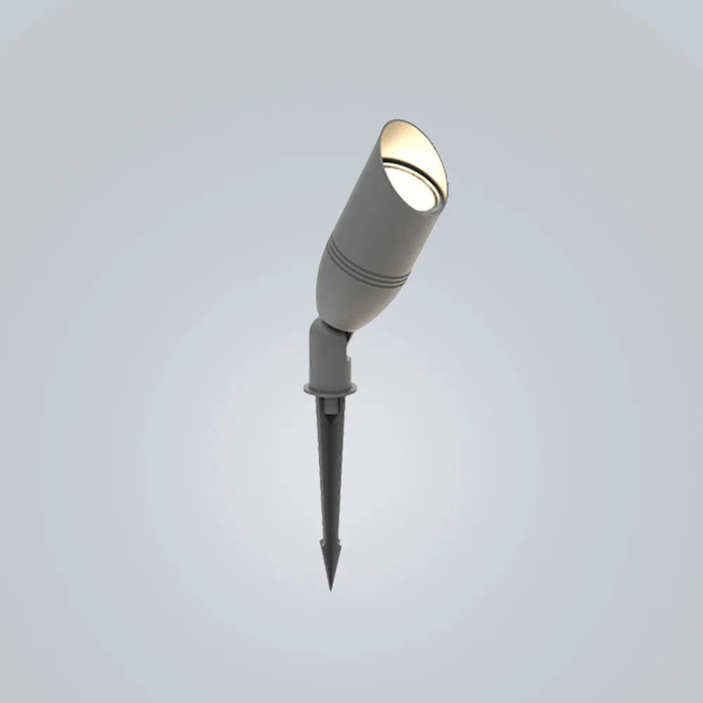 Ray Modern Round Glass/Metal Solar Outdoor Ground Lamp Spotlight - Lamp Outdoor