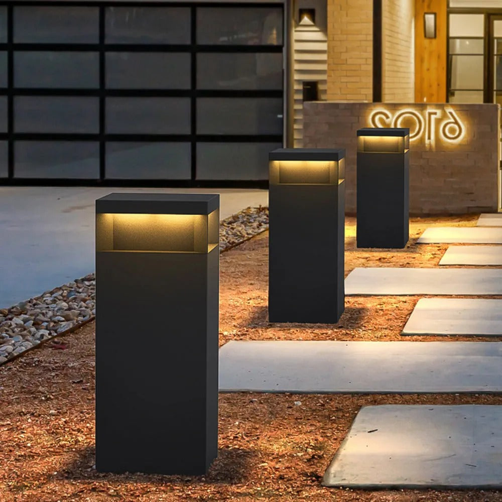 Ray Metal Rectangular Solar Outdoor Path Light - Lamp Outdoor