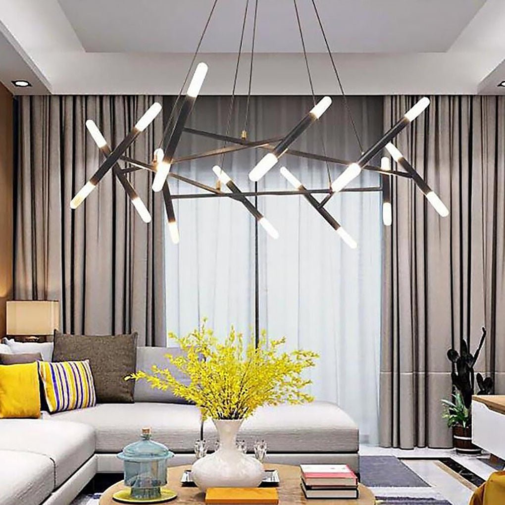 Creative Metal Design 16-Lights LED Industrial Chandeliers Hanging Lamp - Lamp Outdoor