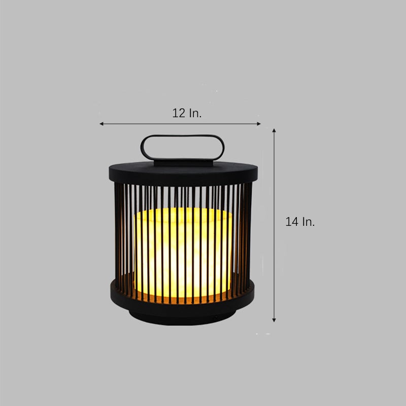 Cage Shape Waterproof Black Retro Classic Outdoor Lanterns Outdoor Lamp - Lamp Outdoor