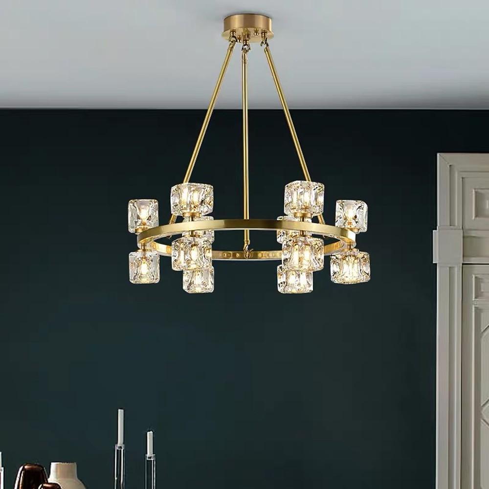 Circles Spotlights Industrial Brass Chandeliers LED Ceiling Light - Lamp Outdoor