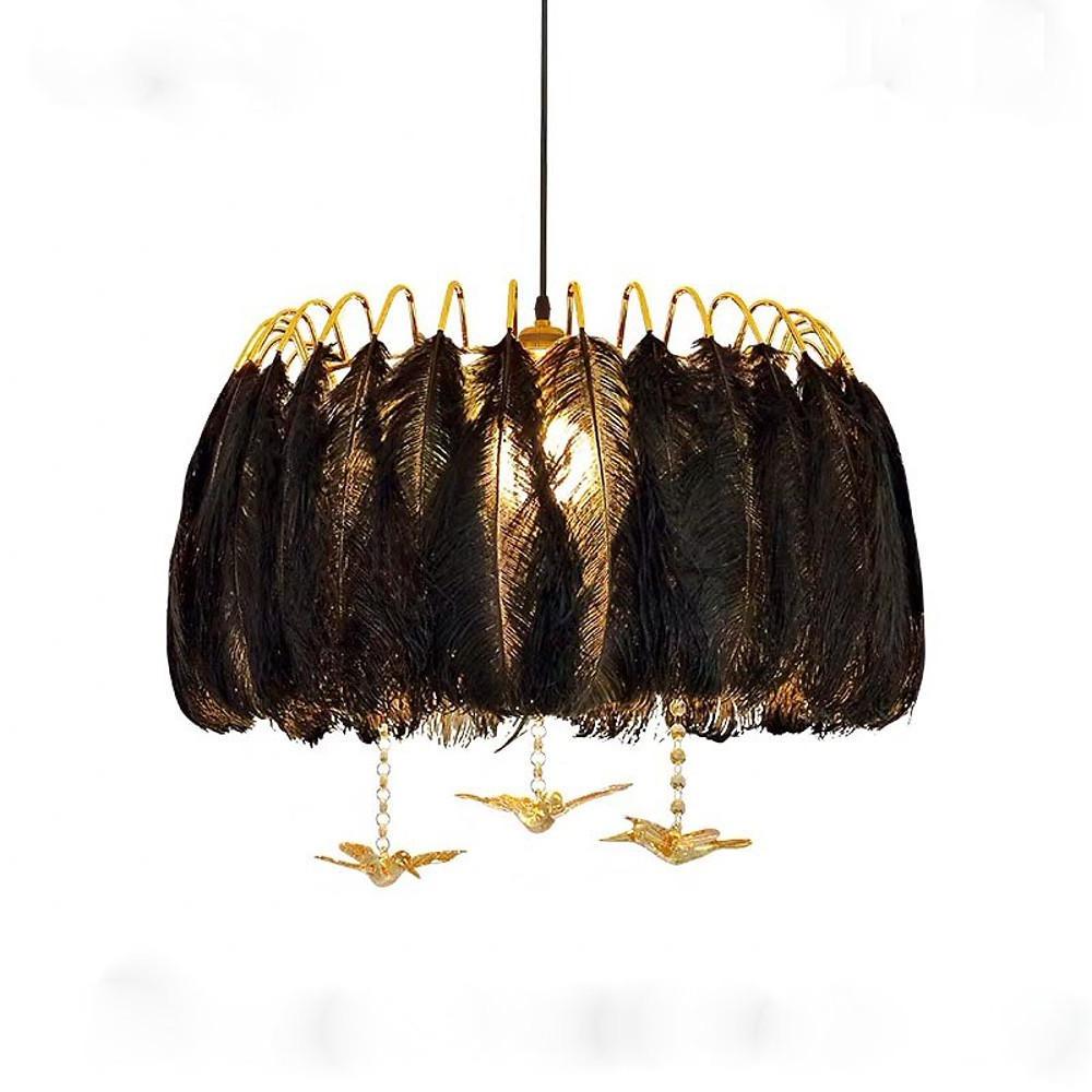 Modern Contemporary Chandeliers Drum Light Chandelier Feather Chandelier - Lamp Outdoor