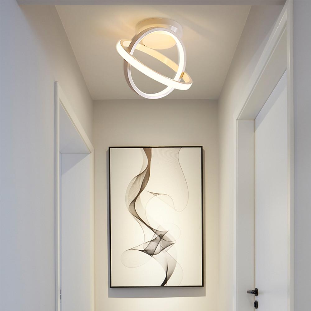 Creative Circles LED Black Modern Ceiling Lights Flush Mount Lighting - Lamp Outdoor