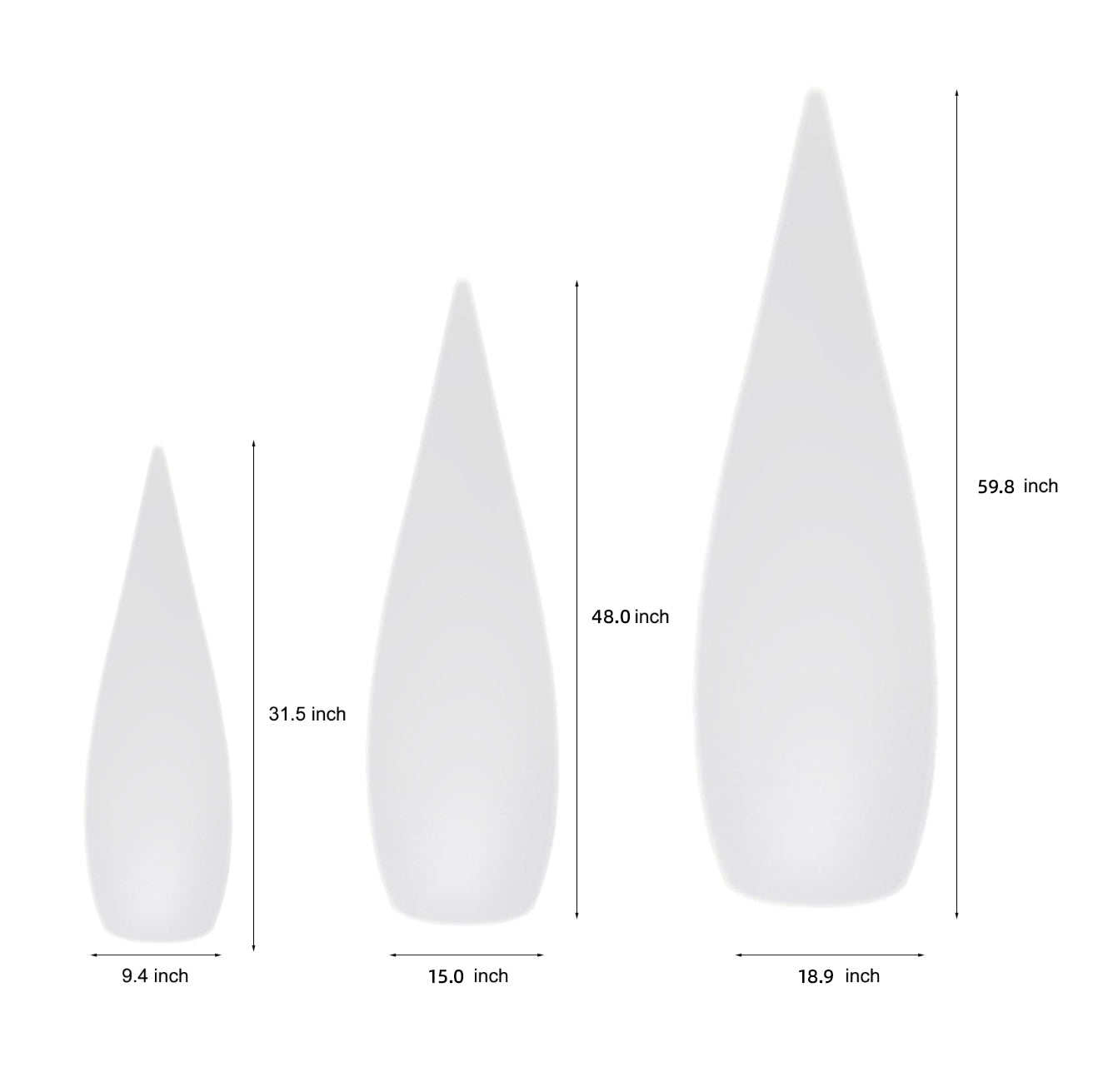 Three-Way Powered Water Drop LED Floor Lamp - Lamp Outdoor
