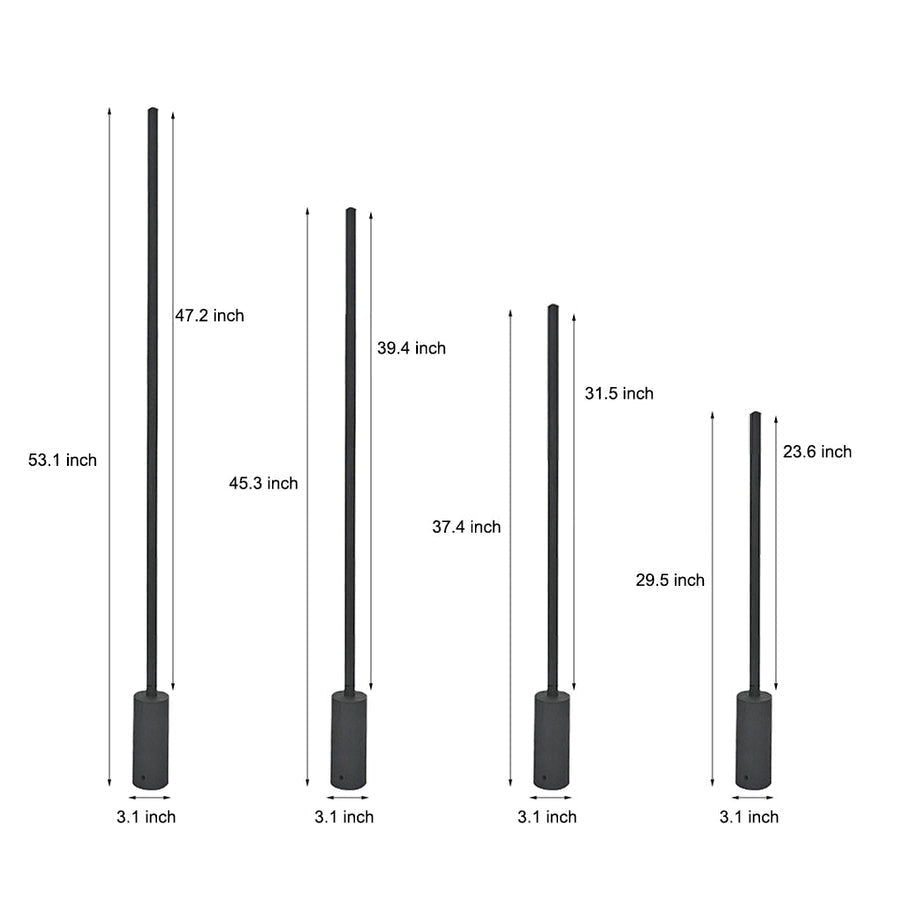 Minimalist LED Linear Lights Waterproof Outdoor Landscape Lighting - Lamp Outdoor