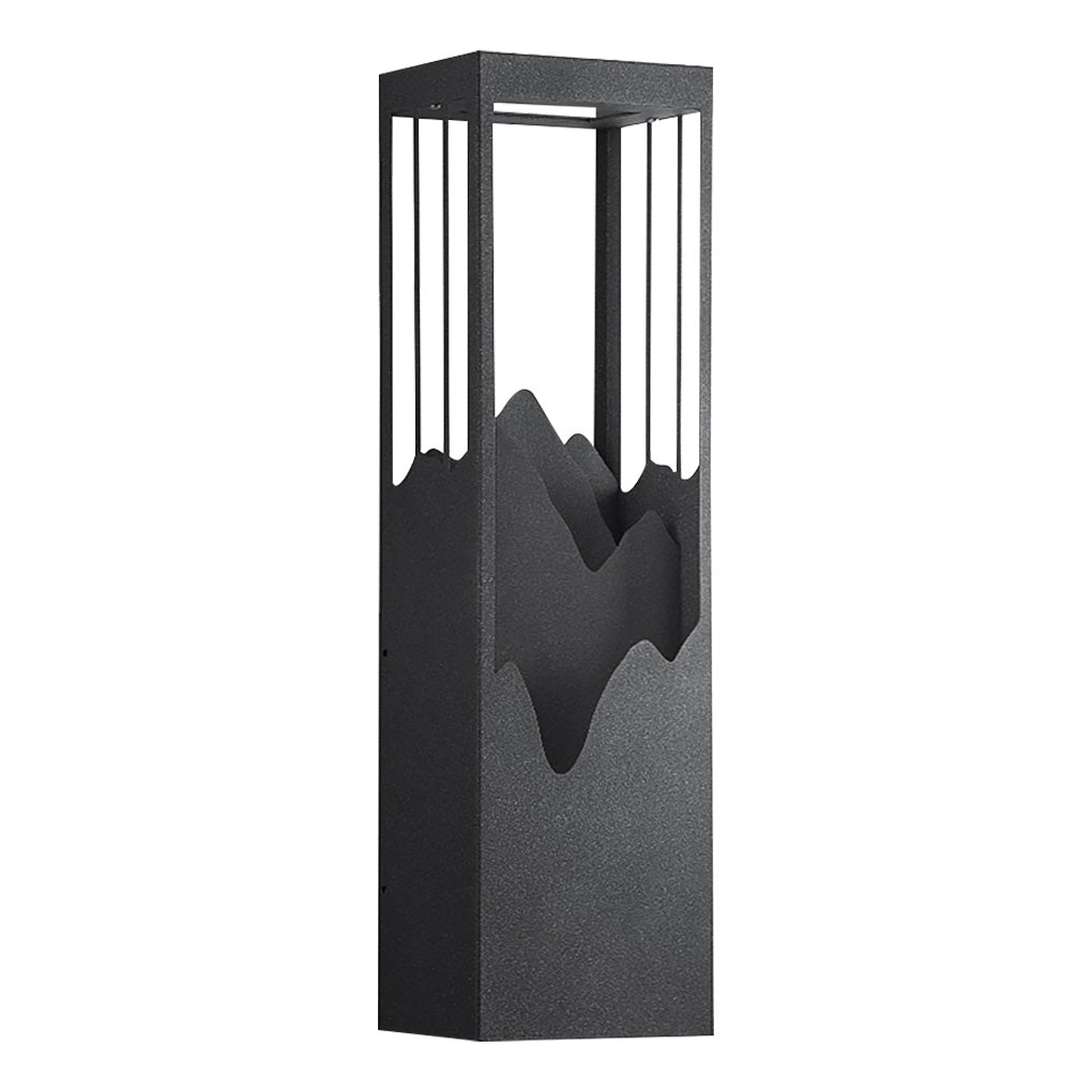 Mountain Scenery LED up Down Lighting Waterproof Solar Wall Lamp Porch Lights - Lamp Outdoor