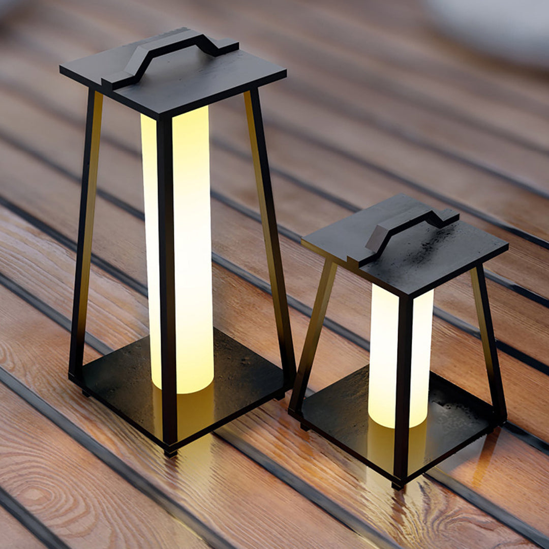 Waterproof Stainless Steel Tapered Floor Lamp Japanese-Style - Lamp Outdoor