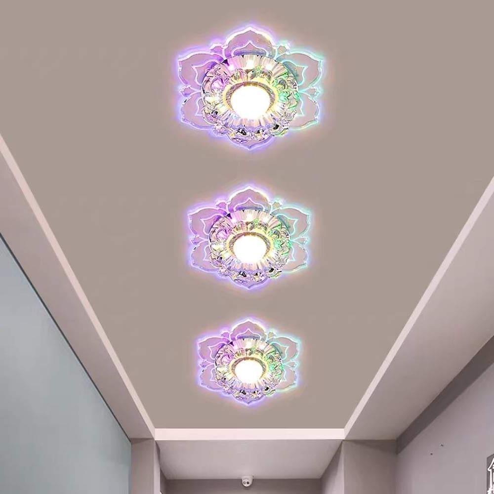 Floral Ornate LED Flush Mount Ceiling Light for Baby Kids - Lamp Outdoor